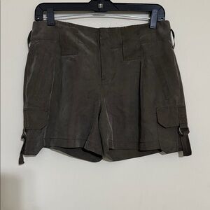 Banana Republic Heritage Silk Cargo Shorts - Olive